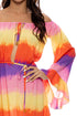 Luli Fama Miami Sunsets Off The Shoulder Ruffle Dress